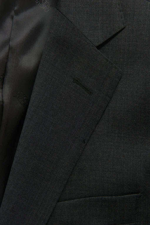 Slim Fit Microstructure Blazer