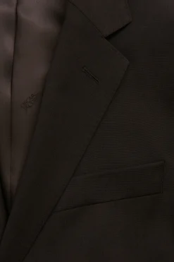 Slim Fit Microstructure Blazer