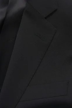 Slim Fit Microstructure Blazer