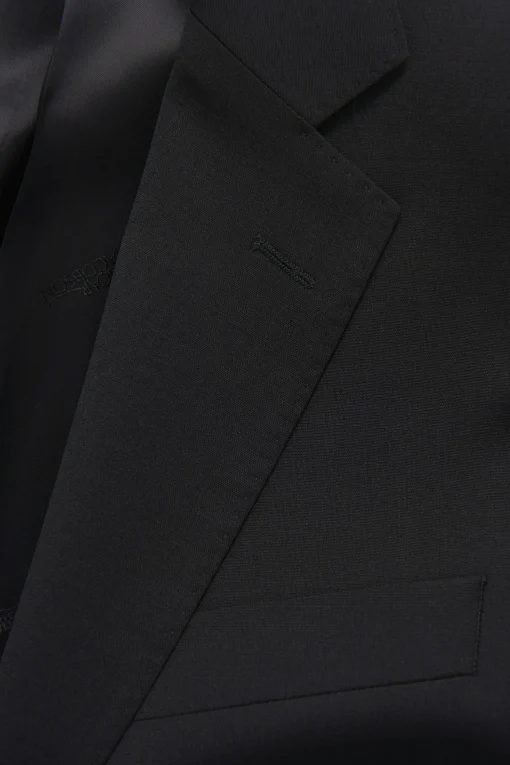 Slim Fit Microstructure Blazer