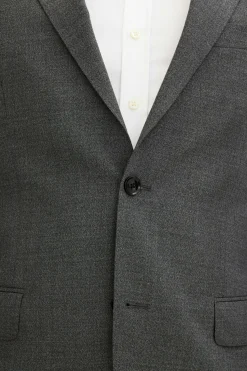 Slim Fit Microstructure Blazer