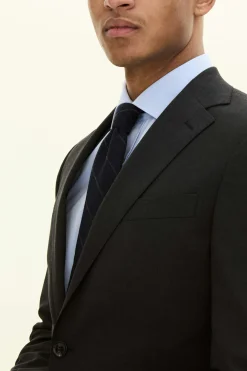 Slim Fit Microstructure Blazer