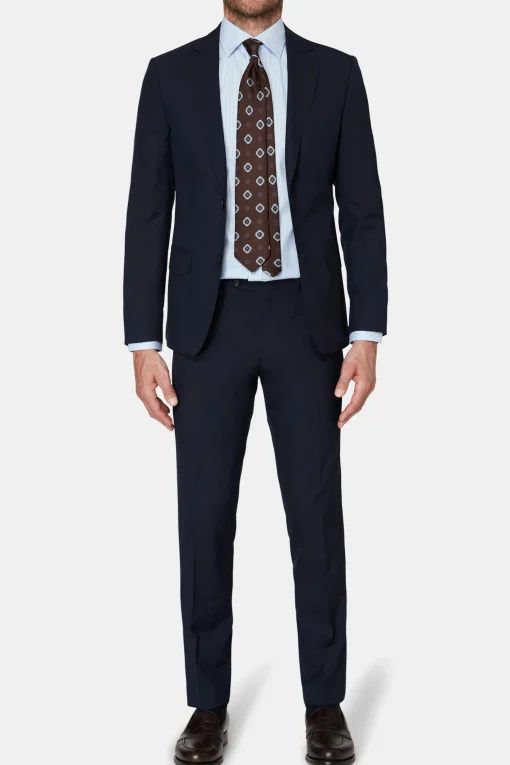 Slim Fit Microstructure Suit