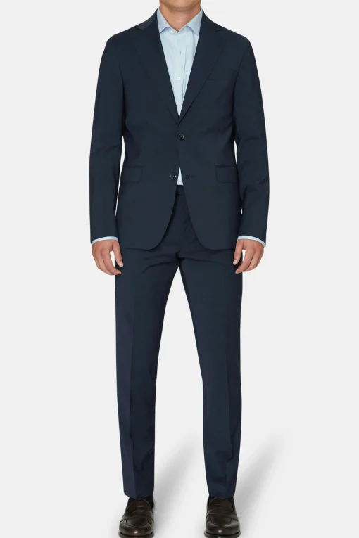 Slim Fit Microstructure Suit