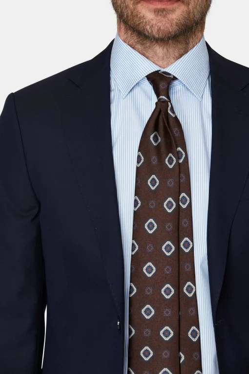 Slim Fit Microstructure Suit