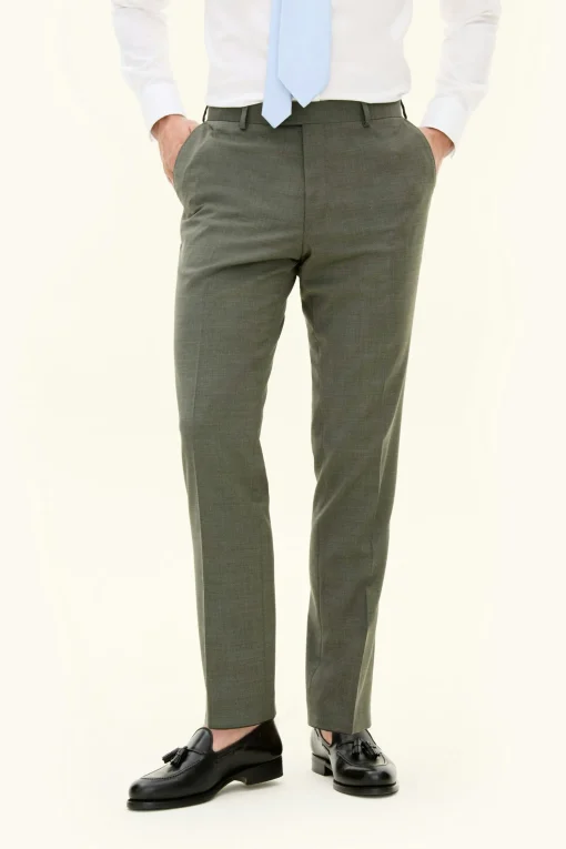 Slim Fit Microstructure Trousers