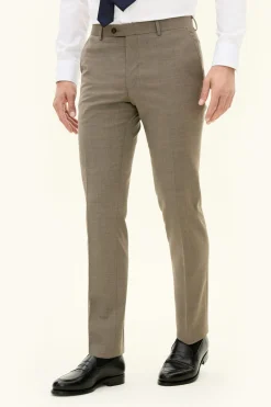 Slim Fit Microstructure Trousers
