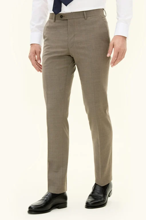 Slim Fit Microstructure Trousers