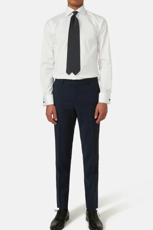 Slim Fit Microstructure Trousers