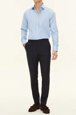 Slim Fit Microstructure Trousers