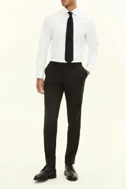 Slim Fit Microstructure Trousers