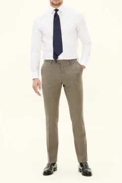 Slim Fit Microstructure Trousers