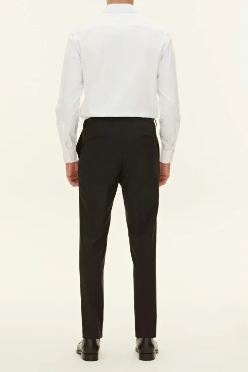 Slim Fit Microstructure Trousers