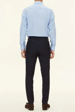 Slim Fit Microstructure Trousers