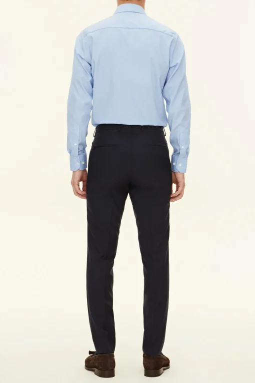 Slim Fit Microstructure Trousers