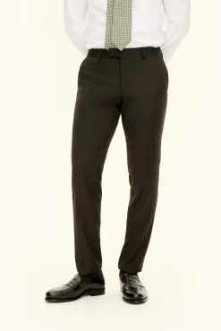 Slim Fit Microstructure Trousers