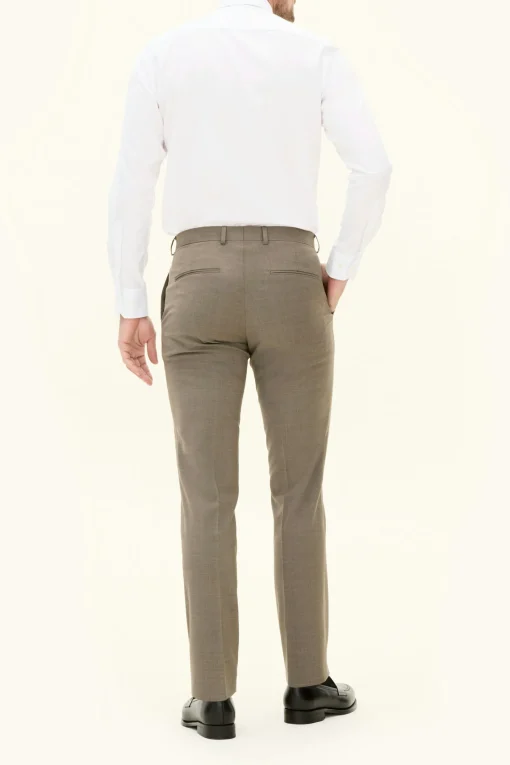 Slim Fit Microstructure Trousers