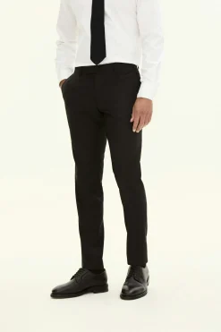 Slim Fit Microstructure Trousers