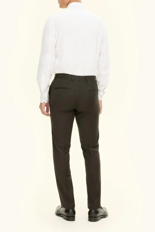 Slim Fit Microstructure Trousers