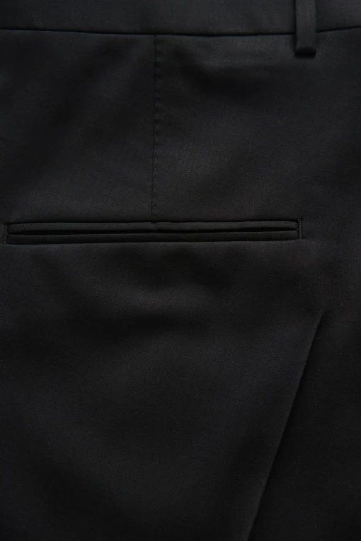 Slim Fit Microstructure Trousers