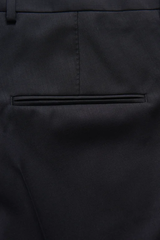 Slim Fit Microstructure Trousers