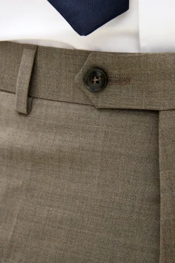 Slim Fit Microstructure Trousers