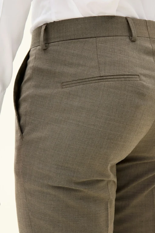 Slim Fit Microstructure Trousers