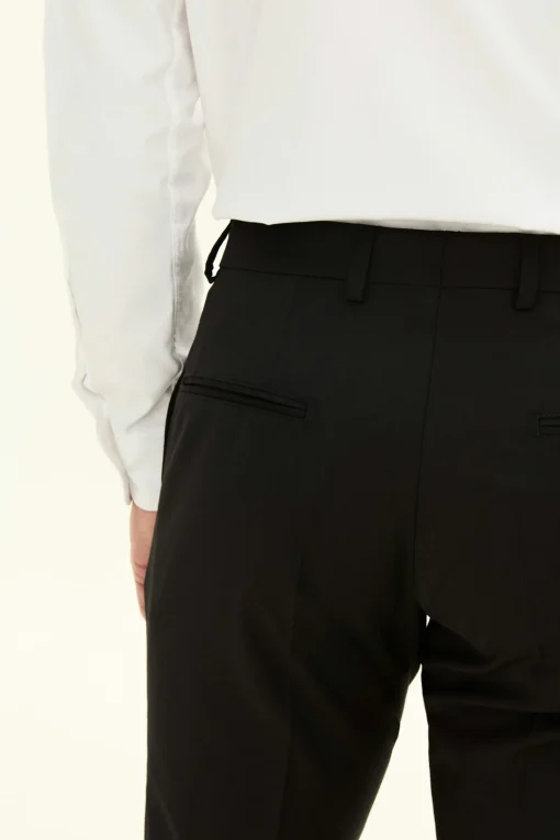 Slim Fit Microstructure Trousers