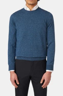 Slim Fit Roundneck Melange Sweater