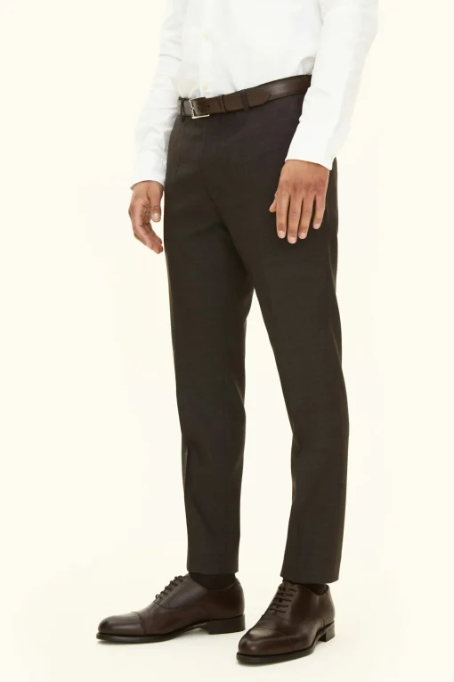 Slim Fit Sharkskin Trousers