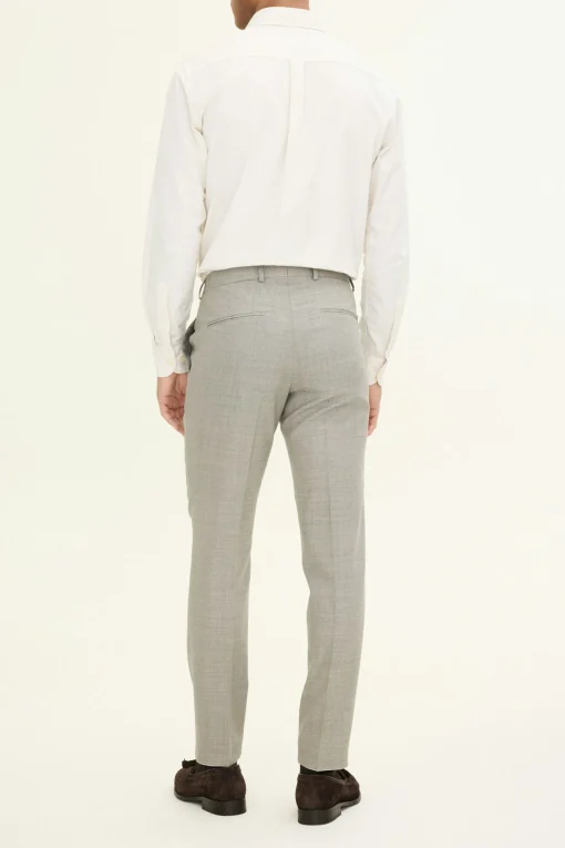 Slim Fit Sharkskin Trousers