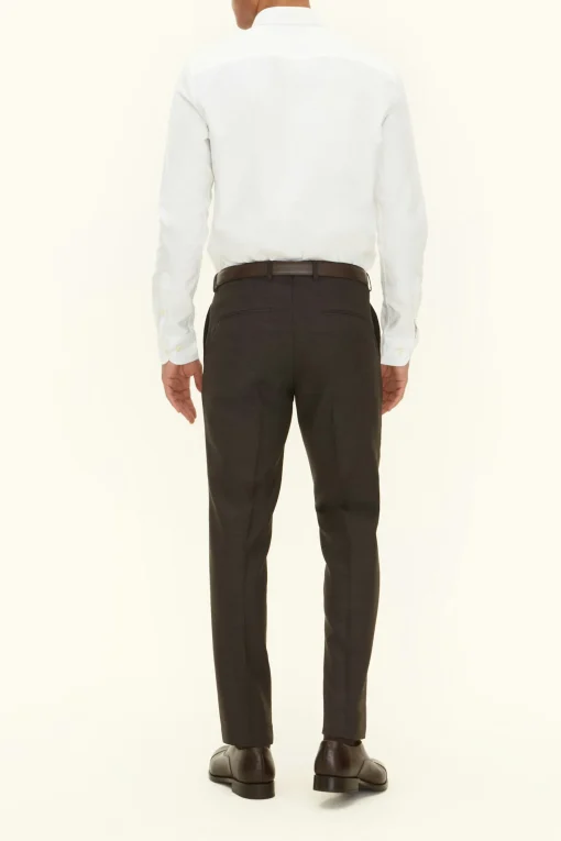 Slim Fit Sharkskin Trousers
