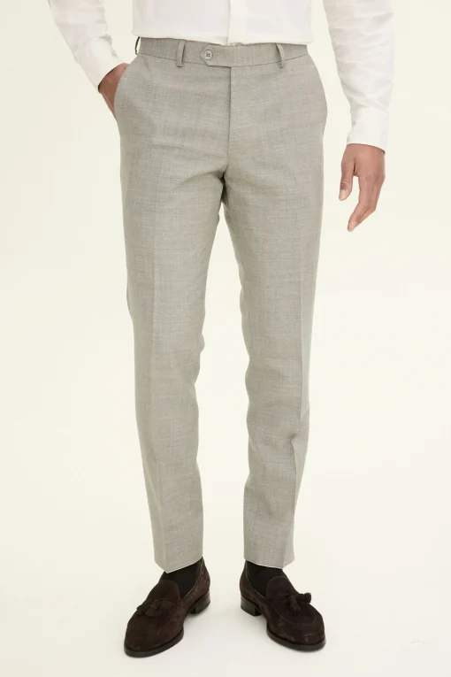 Slim Fit Sharkskin Trousers