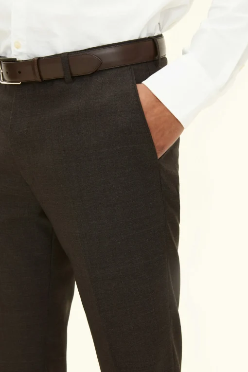 Slim Fit Sharkskin Trousers