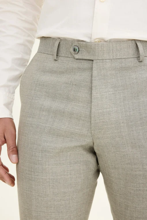 Slim Fit Sharkskin Trousers