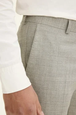 Slim Fit Sharkskin Trousers