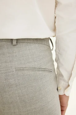 Slim Fit Sharkskin Trousers