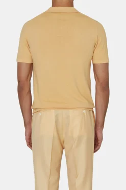 Slim Fit Structured Knit Poloshirt