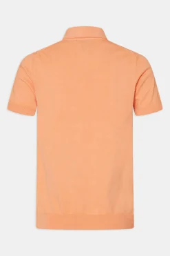 Slim Fit Structured Knit Poloshirt