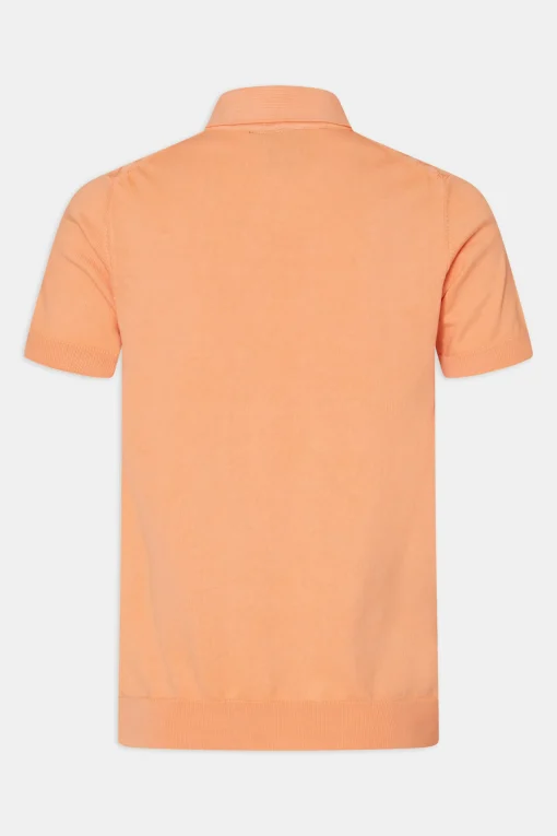 Slim Fit Structured Knit Poloshirt