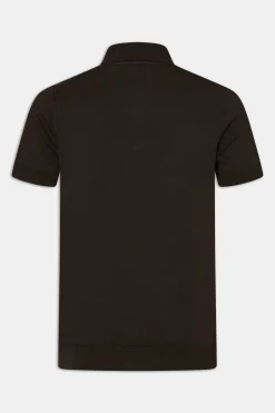 Slim Fit Structured Knit Poloshirt
