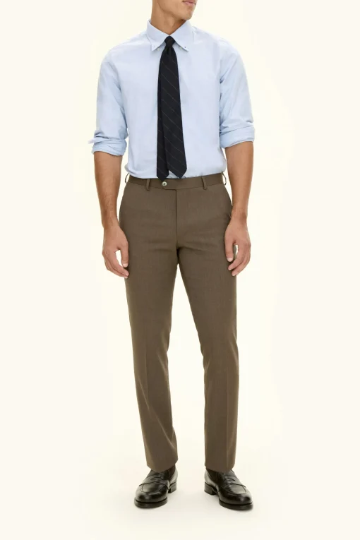 Slim Fit Tropical Wool Trousers
