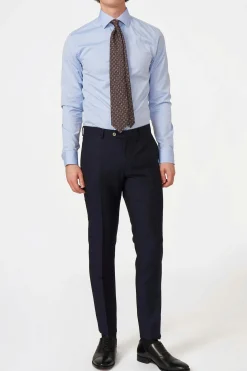 Slim Fit Tropical Wool Trousers