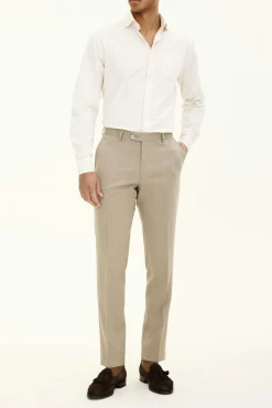 Slim Fit Tropical Wool Trousers