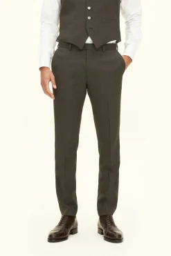 Slim Fit Tropical Wool Trousers
