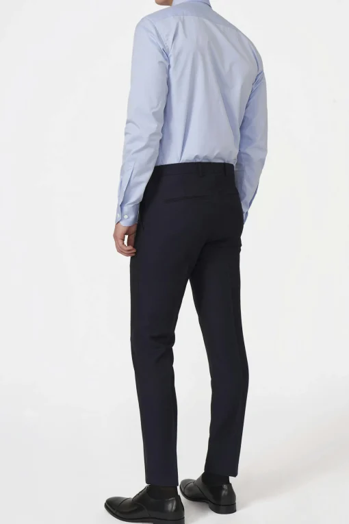 Slim Fit Tropical Wool Trousers