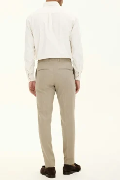 Slim Fit Tropical Wool Trousers