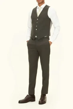 Slim Fit Tropical Wool Trousers