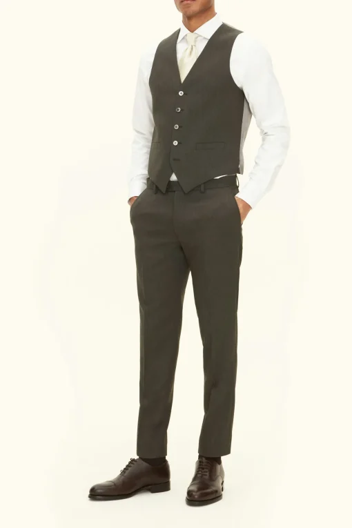 Slim Fit Tropical Wool Trousers