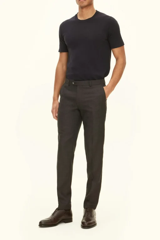 Slim Fit Tropical Wool Trousers
